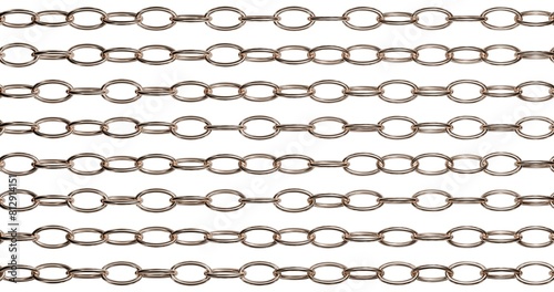 Repeating Metal Chain Pattern for Backgrounds and Textures
