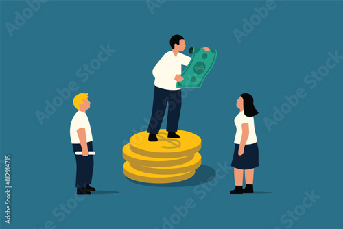 Payroll Announcement, Earnings, Employee Payday. Office Accounting Administrative.