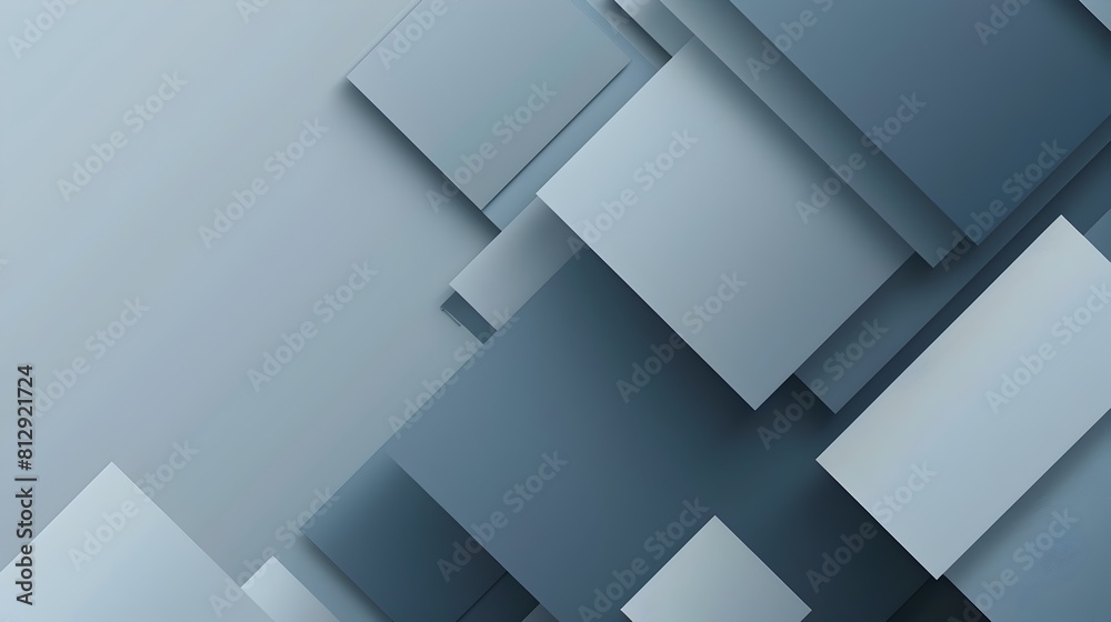 Minimalist Abstract Geometric Layered Backdrop with Overlapping Rectangles and Squares in Shades of Blue and Gray Minimalist Abstract Geometric Layered Backdrop with Overlapping Rectangles and Squares in Shades of Blue and Gray