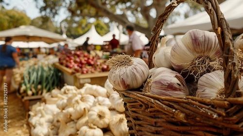 The Gilroy Garlic Festival in California USA an iconic summer event celebrating the culinary uses of garlic with dishes from around the world live coo photo