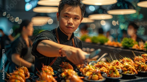 The Singapore Food Festival a culinary celebration showcasing the rich diversity of Singapores cuisine with street food stalls cooking demonstrations photo