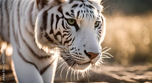 White Bengal tiger. photo
