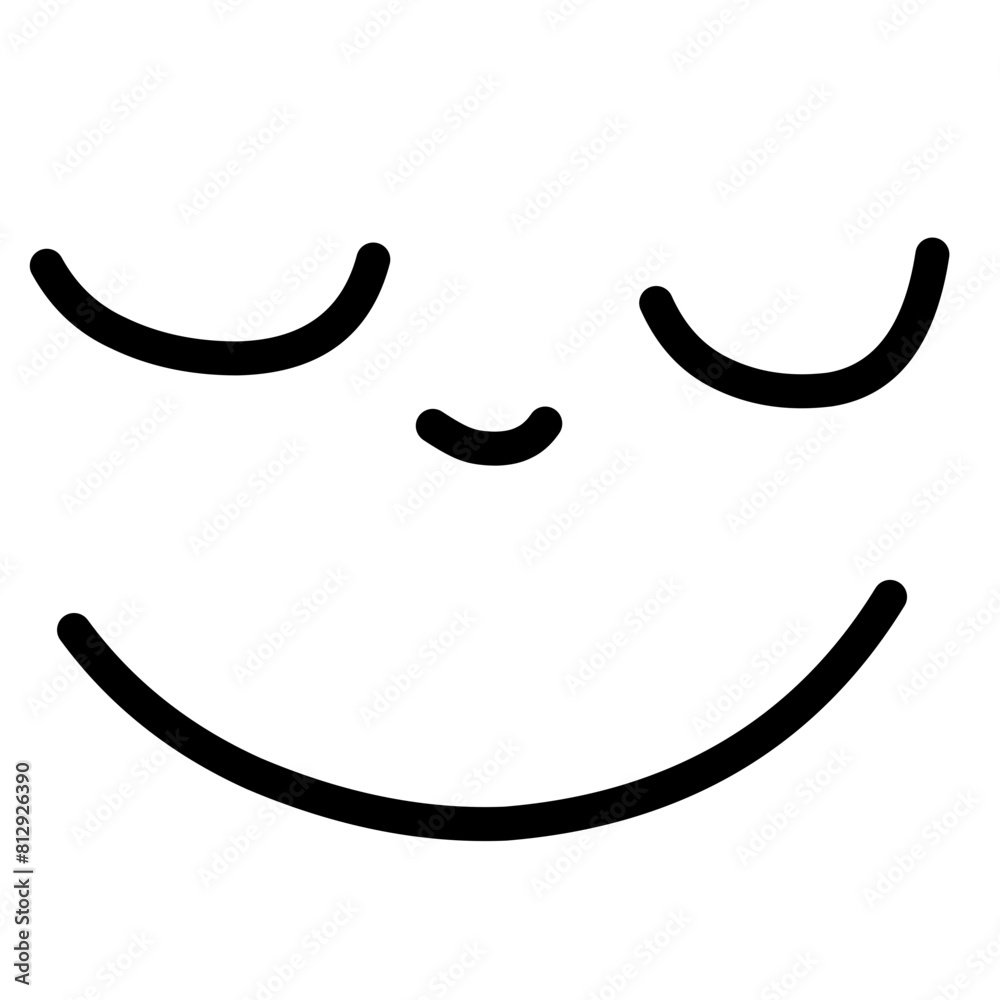 Emoticon Hand Drawn Illustration Emoticon Hand Drawn Illustration