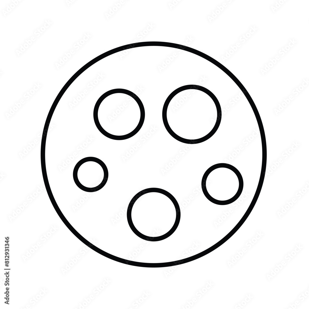 moon with white background vector stock illustration moon with white background vector stock illustration