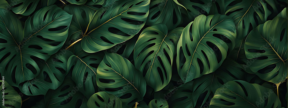 Pattern leaf background green plant tree abstract palm floral wallpaper flower foliage art jungle. Background luxury leaf pattern texture design line summer gold nature monstera fabric golden leaves. Pattern leaf background green plant tree abstract palm floral wallpaper flower foliage art jungle. Background luxury leaf pattern texture design line summer gold nature monstera fabric golden leaves.