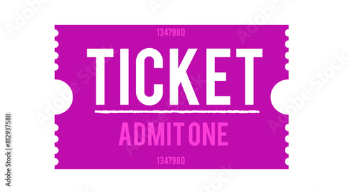 Admit one ticket, Ticket, ticket for sale
