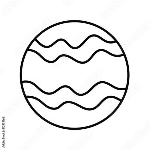 jupiter  with white background vector stock illustration
