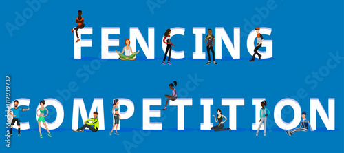 People on "Fencing Competition" for Web, Mobile App