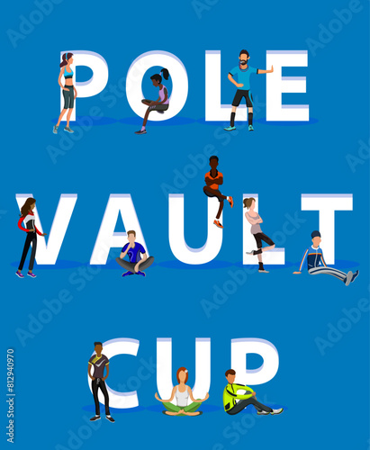 People on "Pole Vault Cup" for Web, Mobile App, Presentations