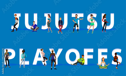 People on "Jujutsu Playoffs" for Web, Mobile App, Presentations