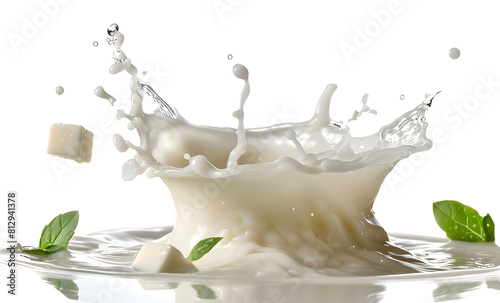 milk splash isolated on transparent background png