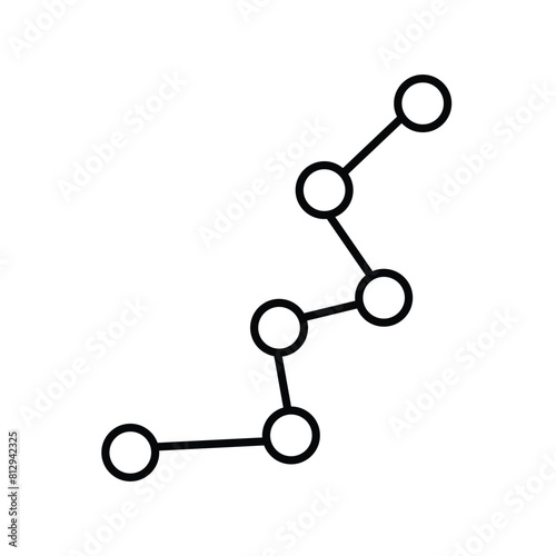 constelation with white background vector stock illustration