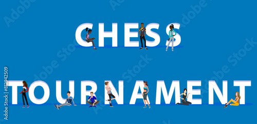 People on "Chess Tournament" for Web, Mobile App, Presentations