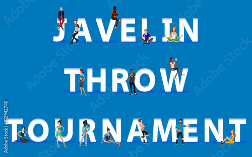 People on "Javelin Throw Tournament" for Web, Mobile App