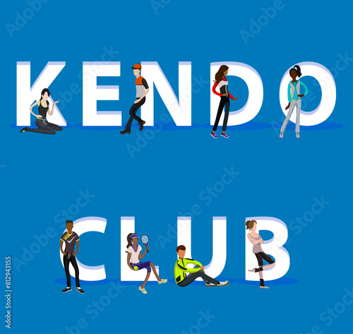 People on "Kendo Club" for Web, Mobile App, Presentations