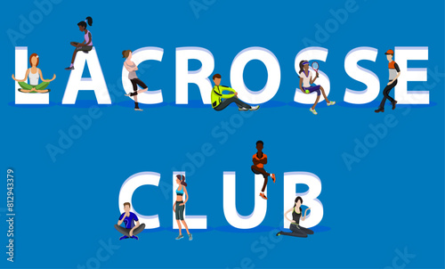 People on "Lacrosse Club" for Web, Mobile App, Presentations