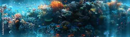 Craft an otherworldly underwater landscape