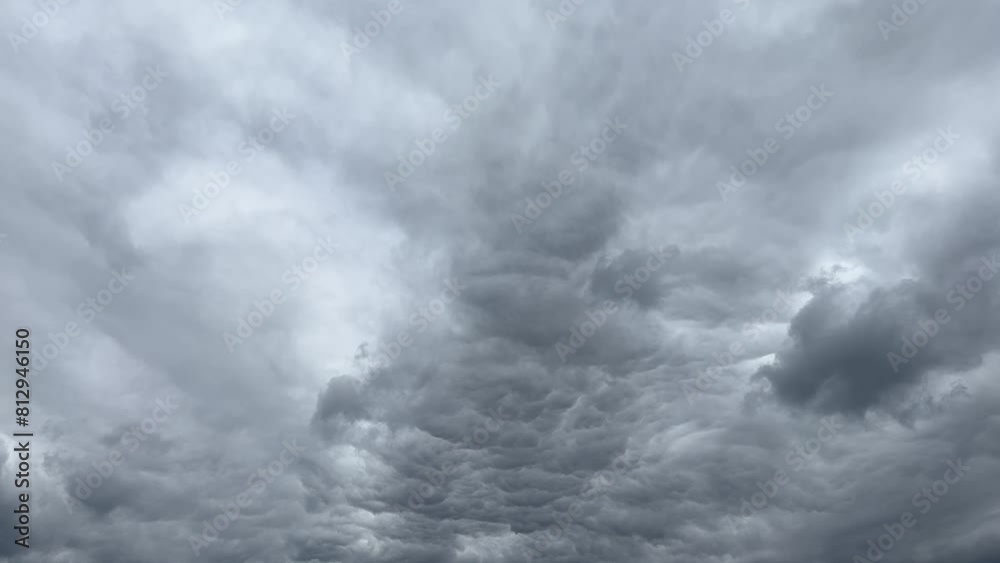 Storm clouds in the sky timelapse.