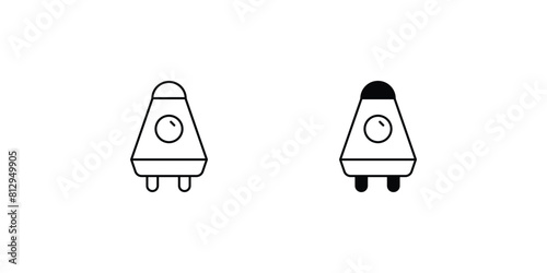 space capsule  with white background vector stock illustration