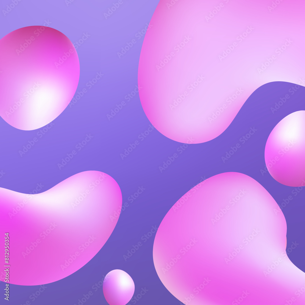 background with circles, Pink liquid background with circles, Pink liquid