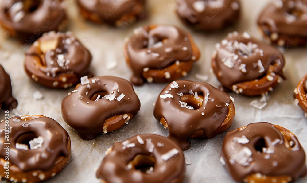 Salty pieces of pretzel, wrapped in peanut butter, a harmonious combination of sweet, salt and crunchy. Salty pieces of pretzel, wrapped in peanut butter, a harmonious combination of sweet, salt and crunchy.