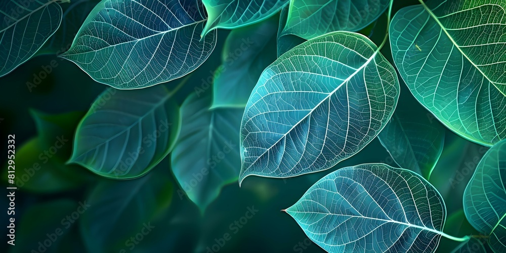 Closeup of Texture of Green Leaves in Nature. Concept Macro Photography, Nature Texture, Green Leaves, Closeup Shots Closeup of Texture of Green Leaves in Nature. Concept Macro Photography, Nature Texture, Green Leaves, Closeup Shots