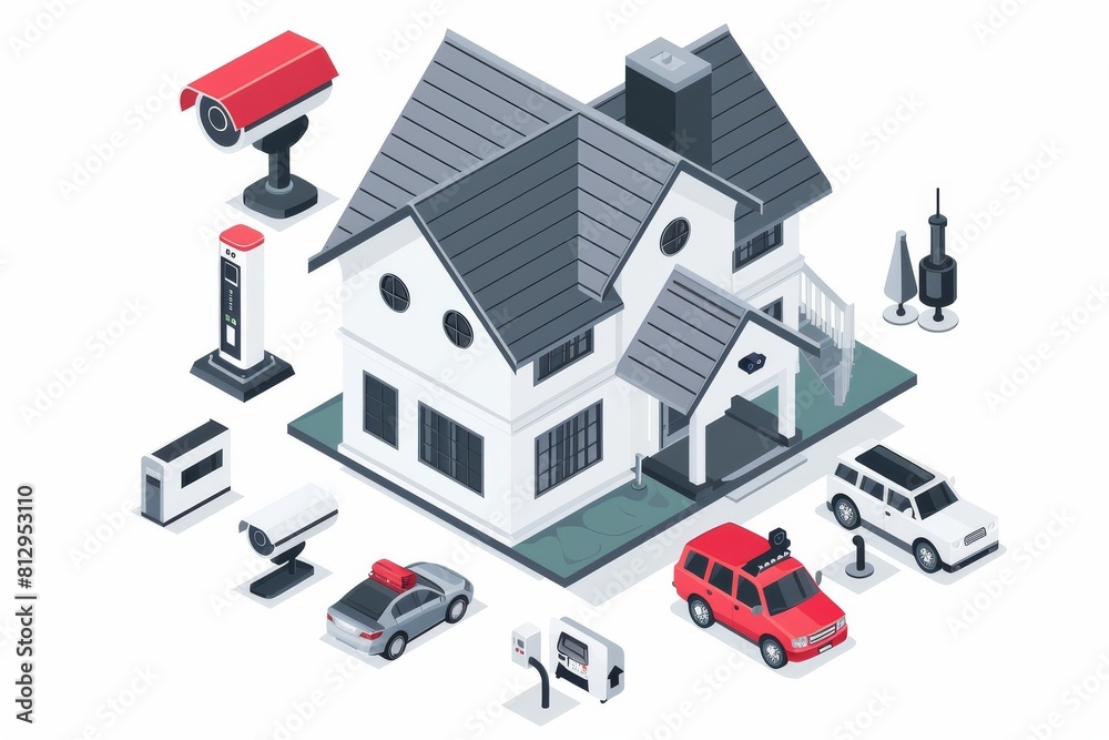 Integrated security systems with extensive wireless control, cameras, and voice-operated alarms enhance home IoT connectivity. Integrated security systems with extensive wireless control, cameras, and voice-operated alarms enhance home IoT connectivity.