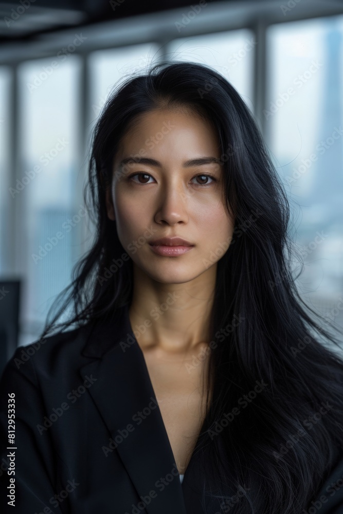 Fototapeta premium Young Asian Woman in Business Suit