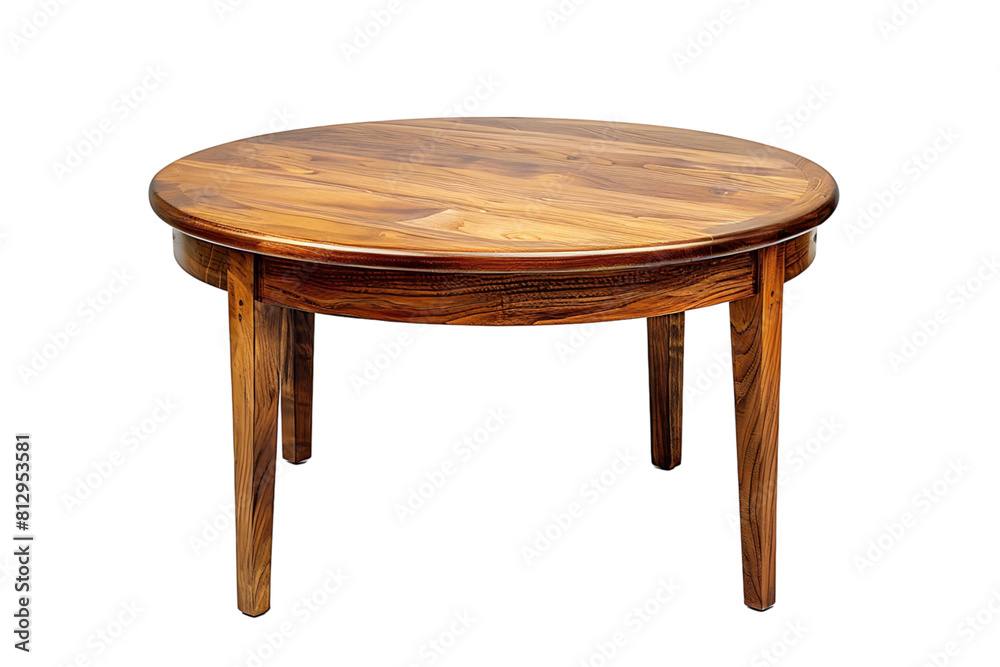 Wooden table on transparent background Wooden table on transparent background