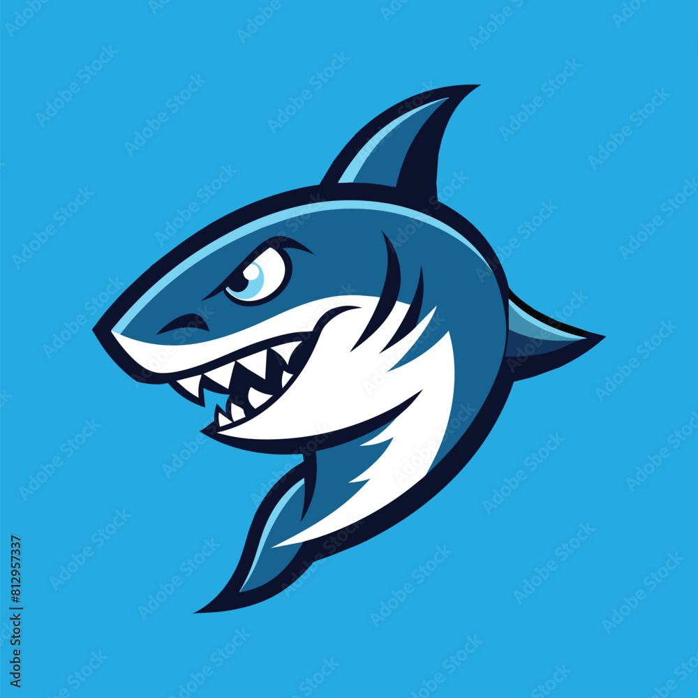 Shark mascot logo design shark vector illustration
Shark mascot logo design shark vector illustration