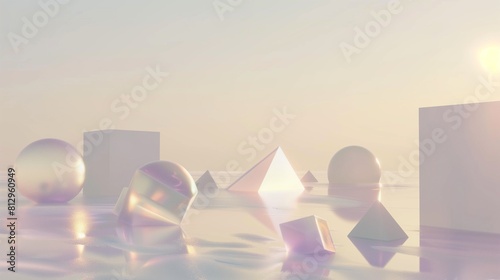 Abstract background of 3d render