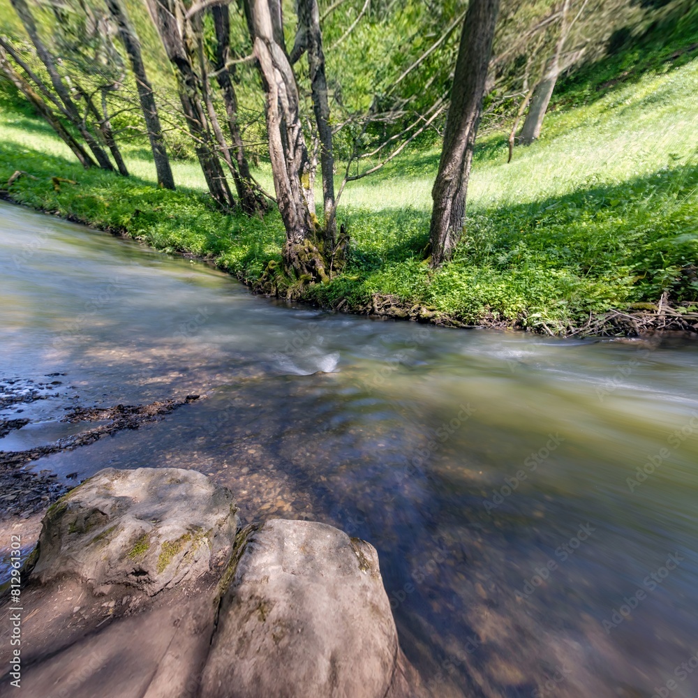 small torrent in a long-term shot