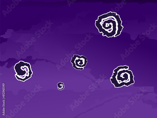 Background illustration depicting emotions when feeling shocked, dramatic atmosphere