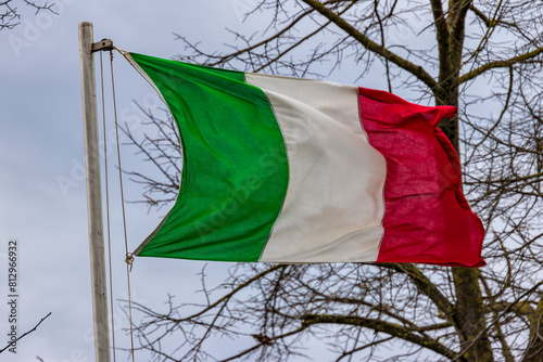bandiera Italiana nel vento