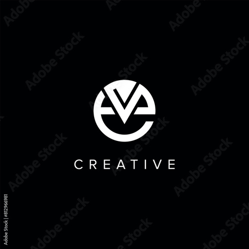 Free Download EV VE Abstract Letter logo design. Initial Vector symbol. - GFXLoad
