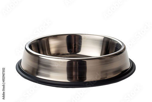 Pet food bowl on transparent background