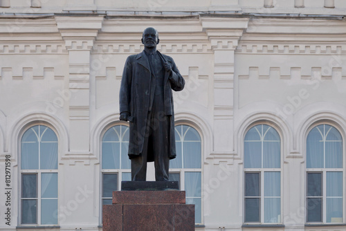 The Lenin monument in Omsk