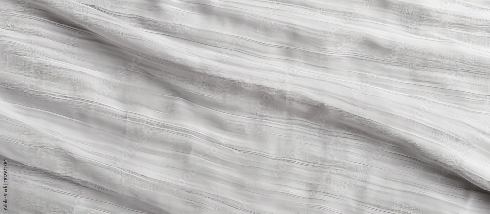 Obraz premium A panoramic image featuring a background with a natural texture of gray grey and white striped cotton linen perfect for copy space