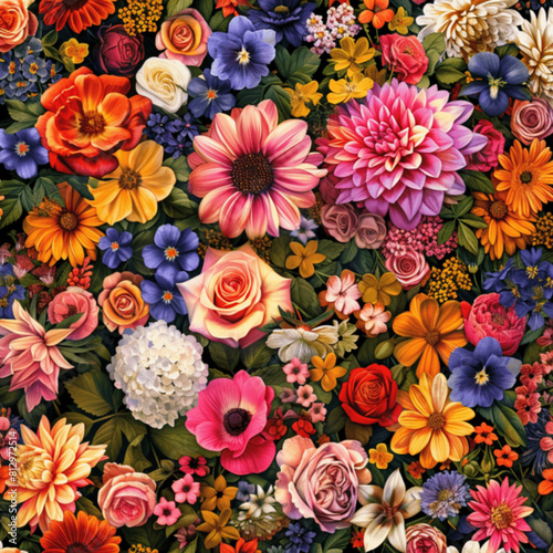 floral AI background