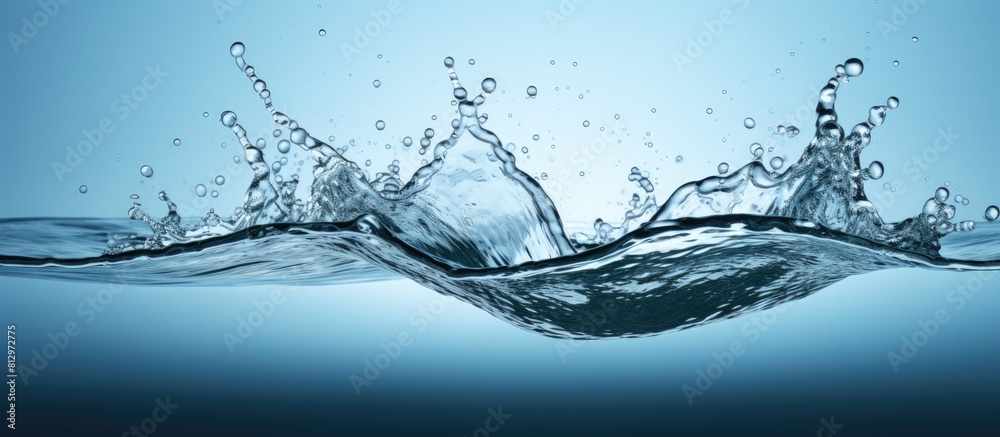 A captivating image of a water splash with ample copy space A captivating image of a water splash with ample copy space
