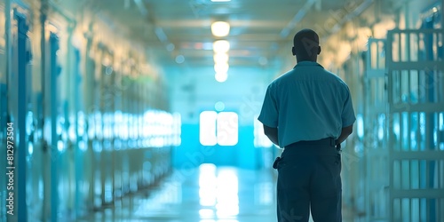 Warden reflects on inmate experiences and ethical concerns in the penal system. Concept Penal System Ethics, Inmate Experiences, Warden Reflections photo