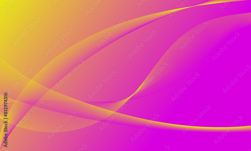 yellow purple violet with smooth lines wave curves on gradient abstract background yellow purple violet with smooth lines wave curves on gradient abstract background