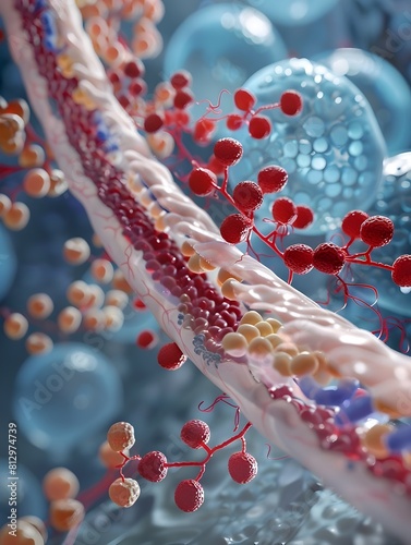 ThreeDimensional Depicting the Impact of Insulin Deficiency on High Blood Sugar Levels