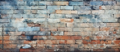 A background image featuring an aged wall and fragmented bricks offering space for text or graphics. Copyspace image