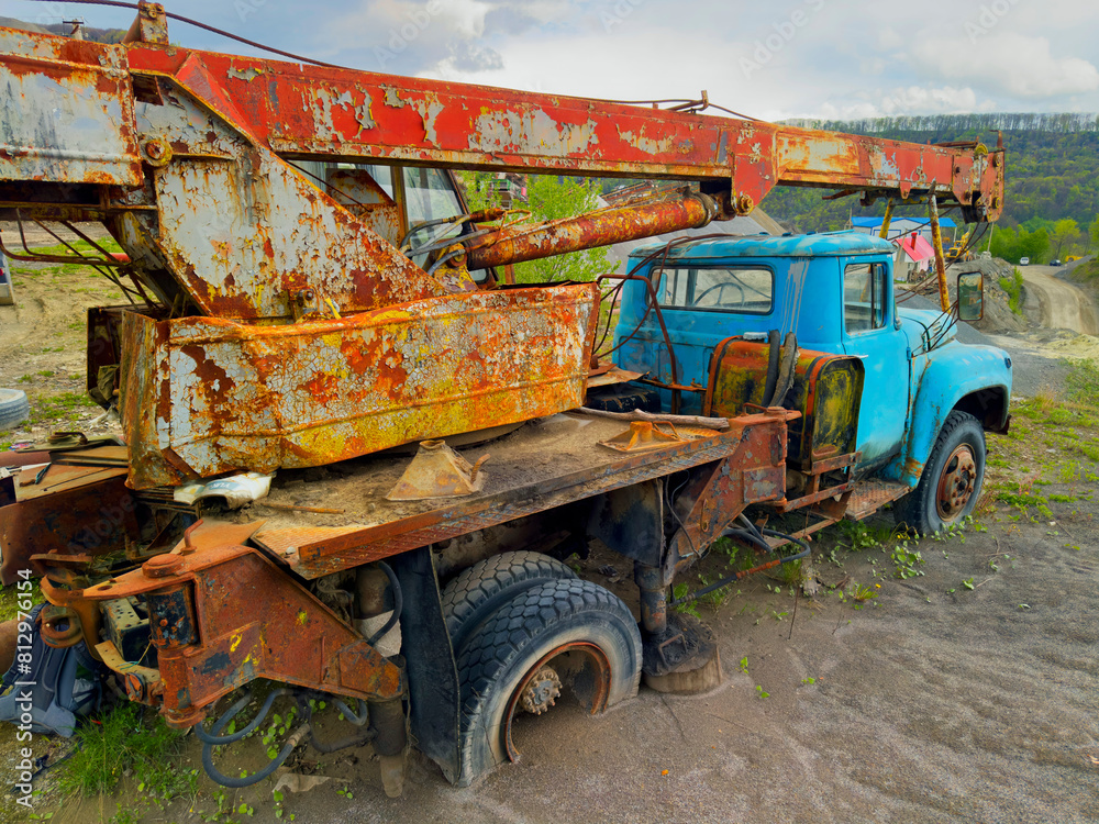 old rusty truck