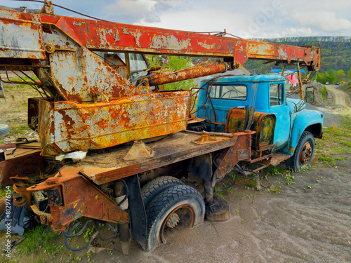 old rusty truck