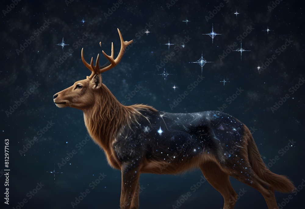 animals made of constellation stars, generative AI animals made of constellation stars, generative AI
