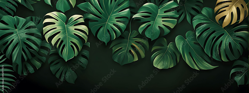 Pattern leaf background green plant tree abstract palm floral wallpaper flower foliage art jungle. Background luxury leaf pattern texture design line summer gold nature monstera fabric golden leaves. Pattern leaf background green plant tree abstract palm floral wallpaper flower foliage art jungle. Background luxury leaf pattern texture design line summer gold nature monstera fabric golden leaves.