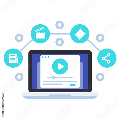 Wallpaper Mural Content or video production icon Torontodigital.ca