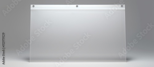 Copy space image of a plastic folder against a white background photo